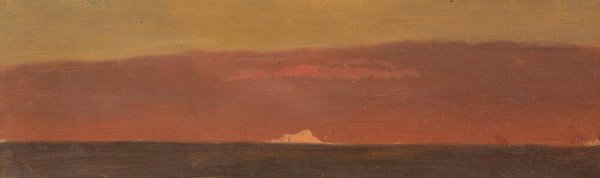 Seascape with Iceberg  by Frederic Edwin Church - Hand-Painted Oil Painting Reproduction