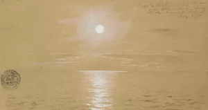 Seascapes, Newfoundland, July 6, 1859 by Frederic Edwin Church Oil Painting