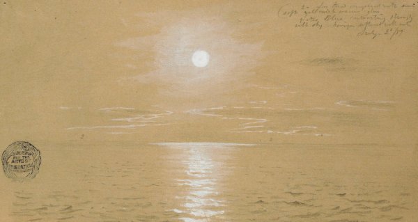 Seascapes, Newfoundland, July 6, 1859  by Frederic Edwin Church - Hand-Painted Oil Painting Reproduction