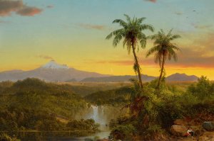 South American Landscape by Frederic Edwin Church Oil Painting