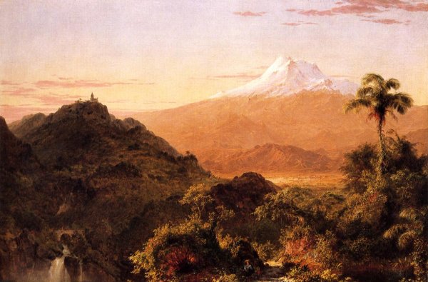 South American Landscape by Frederic Edwin Church - Hand-Painted Oil Painting Reproduction
