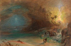 Study for 'Apotheosis to Thomas Cole' by Frederic Edwin Church Oil Painting