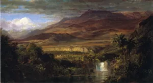 Study for The Heart of the Andes by Frederic Edwin Church Oil Painting