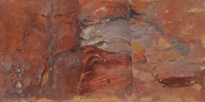 Study of Rocks, Petra by Frederic Edwin Church Oil Painting