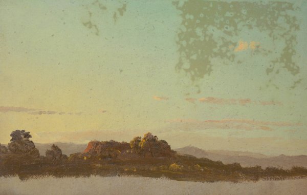 Summer Landscape  by Frederic Edwin Church - Hand-Painted Oil Painting Reproduction