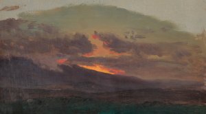 Sunset across the Catskills by Frederic Edwin Church Oil Painting