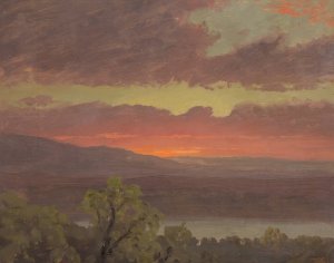 Sunset in Jamaica, West Indies by Frederic Edwin Church Oil Painting