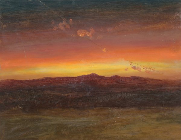 Sunset  by Frederic Edwin Church - Hand-Painted Oil Painting Reproduction