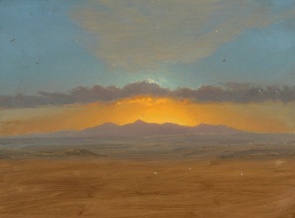 Sunset  by Frederic Edwin Church - Hand-Painted Oil Painting Reproduction