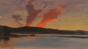Sunset Near Bar Harbor, Maine by Frederic Edwin Church Oil Painting