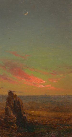 Sunset near Rome by Frederic Edwin Church Oil Painting