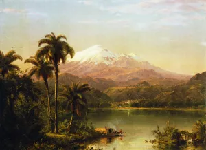 Tamaca Palms by Frederic Edwin Church - Oil Painting Reproduction