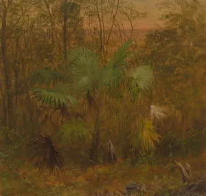 Thatch Palm, Jamaica by Frederic Edwin Church Oil Painting