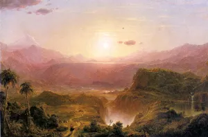 The Andes of Ecuador by Frederic Edwin Church - Oil Painting Reproduction