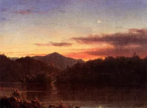The Evening Star Oil painting by Frederic Edwin Church