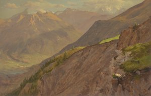 The Goell and Watzmann, near Berchtesgeden by Frederic Edwin Church Oil Painting