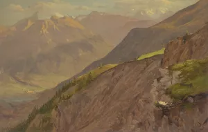 The Goell and Watzmann, near Berchtesgeden by Frederic Edwin Church Oil Painting