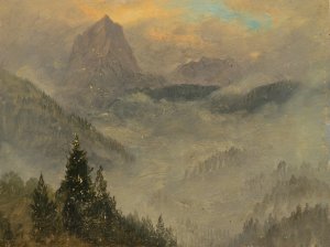 The Hochkalter, near Berchtesgaden by Frederic Edwin Church Oil Painting