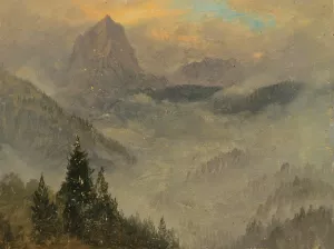 The Hochkalter, near Berchtesgaden by Frederic Edwin Church Oil Painting