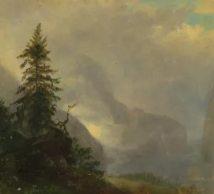 The Koenigsee, near Berchtesgeden, Bavaria by Frederic Edwin Church Oil Painting