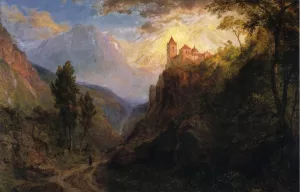 The Monastery of San Pedro by Frederic Edwin Church Oil Painting