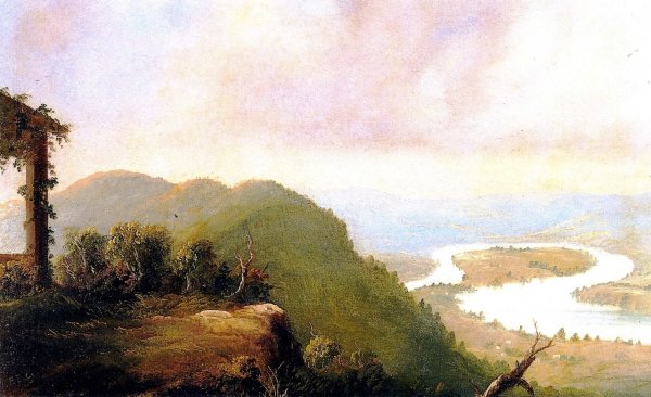 The Oxbow by Frederic Edwin Church - Hand-Painted Oil Painting Reproduction