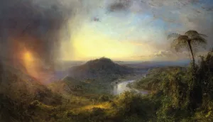 The Vale of St. Thomas, Jamaica by Frederic Edwin Church - Oil Painting Reproduction