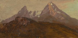 The Watzmann, Berchtesgaden, Bavaria by Frederic Edwin Church Oil Painting