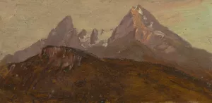 The Watzmann, Berchtesgaden, Bavaria by Frederic Edwin Church Oil Painting