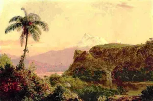 Tropical Landscape 2 by Frederic Edwin Church - Oil Painting Reproduction
