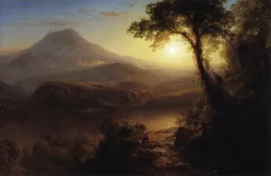 Tropical Scenery also known as South American Landscape by Frederic Edwin Church - Oil Painting Reproduction