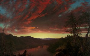 Twilight in the Wilderness by Frederic Edwin Church Oil Painting