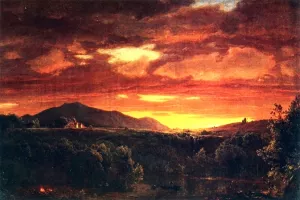 Twilight painting by Frederic Edwin Church
