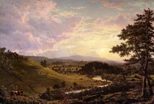 View Near Stockbridge, Mass Oil painting by Frederic Edwin Church