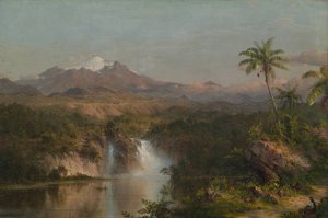 View of Cotopaxi by Frederic Edwin Church Oil Painting