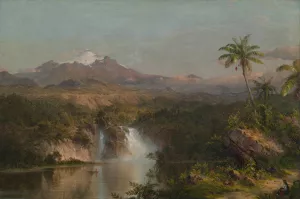 View of Cotopaxi by Frederic Edwin Church Oil Painting