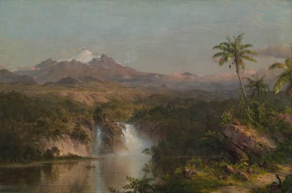 View of Cotopaxi  by Frederic Edwin Church - Hand-Painted Oil Painting Reproduction