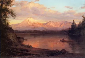 View of Mount Katahdin by Frederic Edwin Church Oil Painting