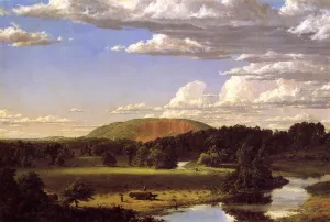 West Rock, New Haven by Frederic Edwin Church - Oil Painting Reproduction