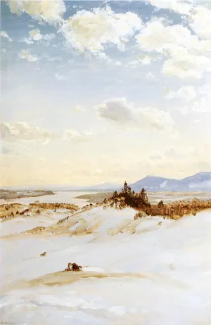 Winter Scene, Olana Oil painting by Frederic Edwin Church