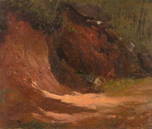 Woodland bank, Jamaica by Frederic Edwin Church Oil Painting