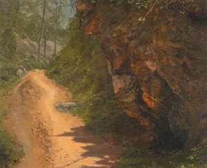 Woodland Path, Jamaica by Frederic Edwin Church Oil Painting
