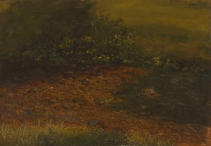 Woodland Stream in the Catskills by Frederic Edwin Church Oil Painting