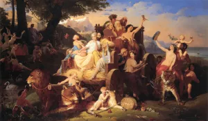 Allegorie L'Age D'Or by Frederic Henri Schopin - Oil Painting Reproduction