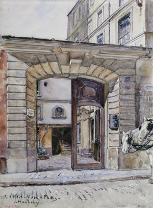 27, rue du Petit-Musc. Paris by Frederic Houbron Oil Painting