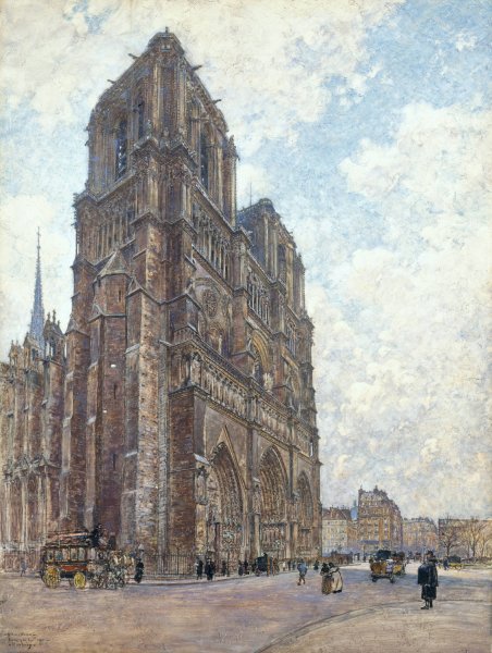 Main Product Photo of Notre-Dame de Paris  Painting by Frederic Houbron