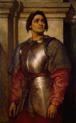 A Condottiere by Frederic Leighton Oil Painting