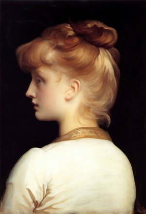 A Girl by Frederic Leighton Oil Painting