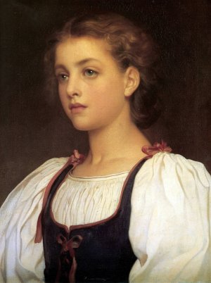 Biondina by Frederic Leighton Oil Painting