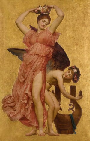 Erato by Frederic Leighton Oil Painting